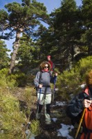 Bajando desde el Refugio.