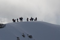 Gente en la cima.